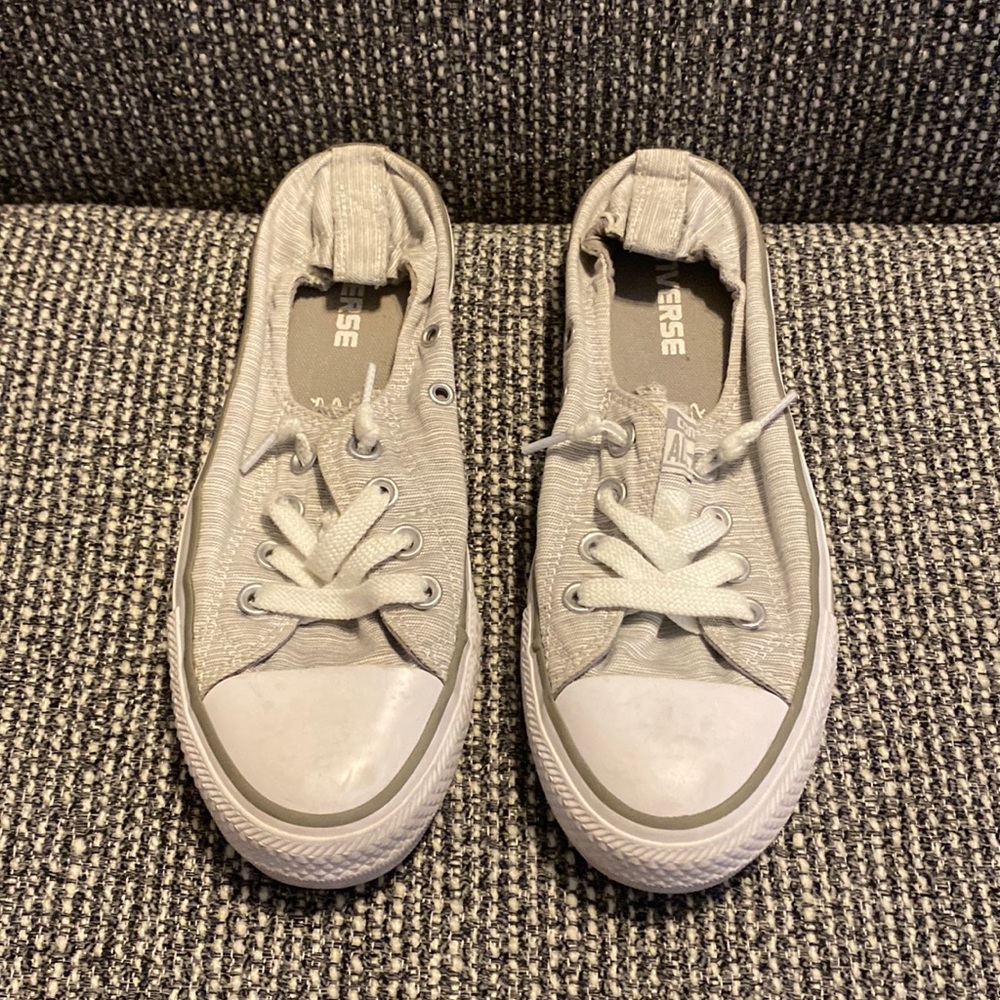 Women's Light Grey Slip on Converse